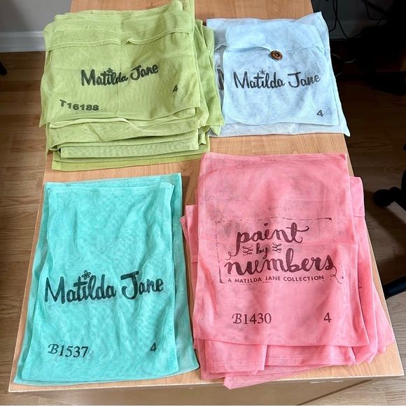 Matilda Jane mesh bags lot of 51 different sz & shapes paint by numbers series - Picture 1 of 10